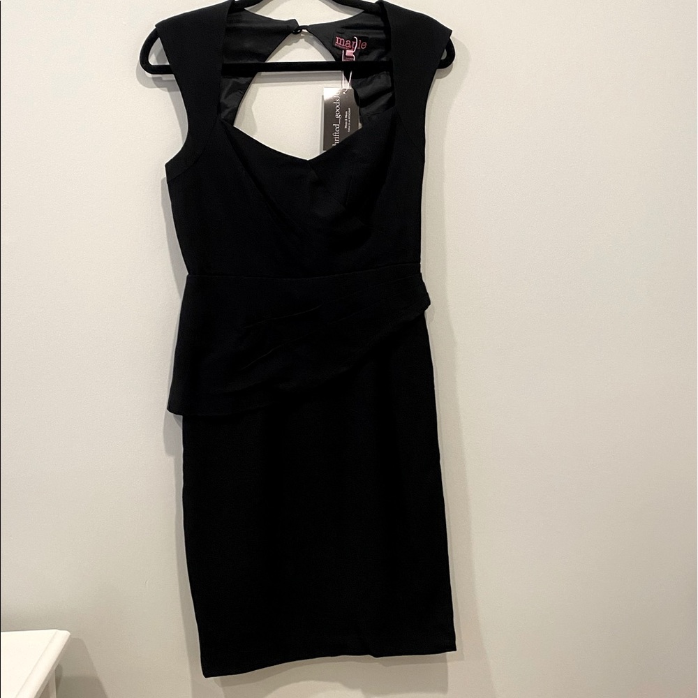 Anthropologie Maple Black Party Dress